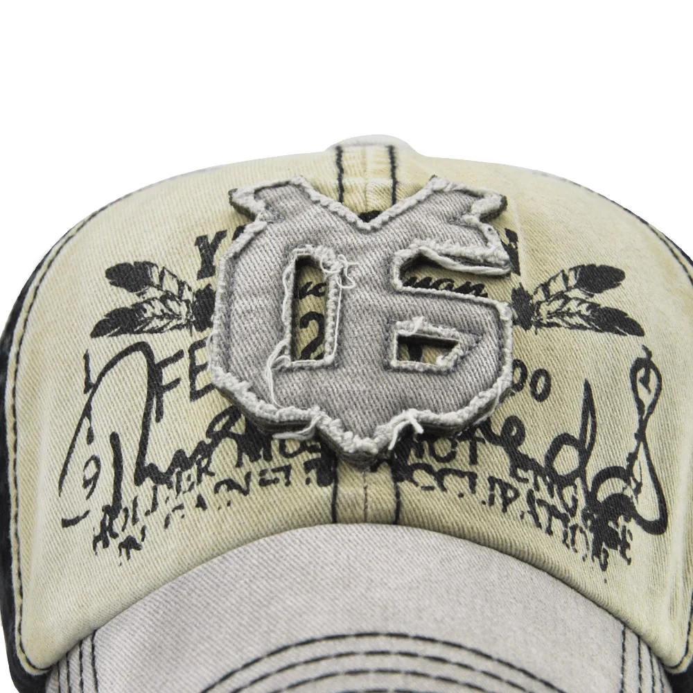 Бренд TOHUIYAN Регулируемая бейсбольная кепка для мужчин и женщин винтажные