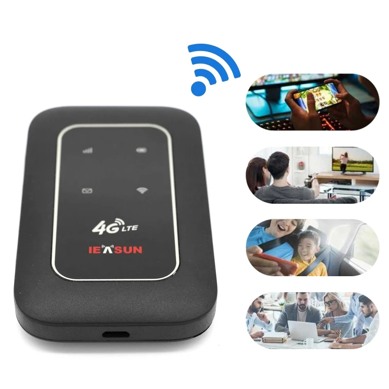 

4G LTE Advanced Mobile Wifi Broadband Hotspot Pocket Device 150Mbps Portable Wireless Unlock Mini Wi-Fi 4G Router