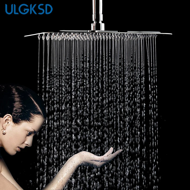 

Wholesale and Retail 40cm * 40cm Rainfall Shower Head 16 inch Ceiling Rain Shower Rain Shower Head 16 inch