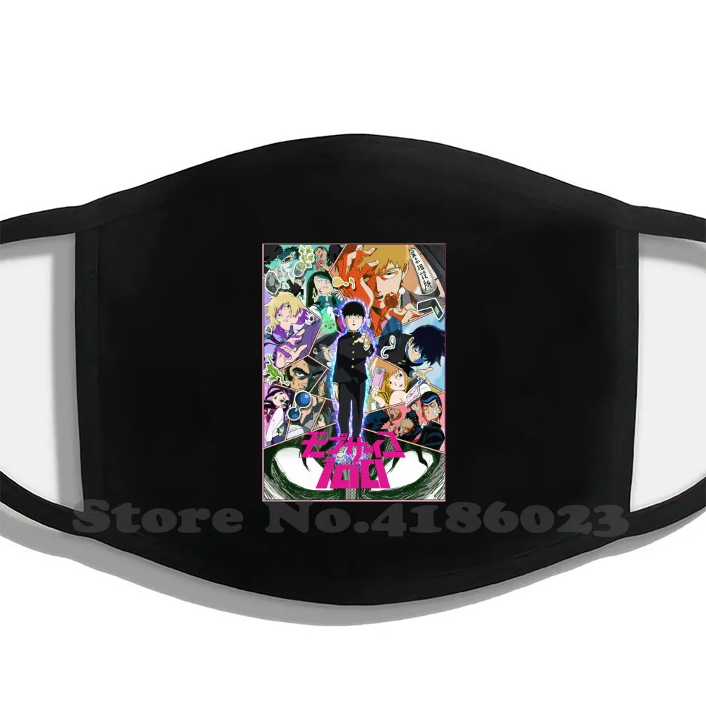 

Mob Psycho Funny Cool Cotton Face Mask Mob Psycho Mob Psycho 100 Mob Psycho Hyaku Mob Psycho One Hundred Reigen Arataka