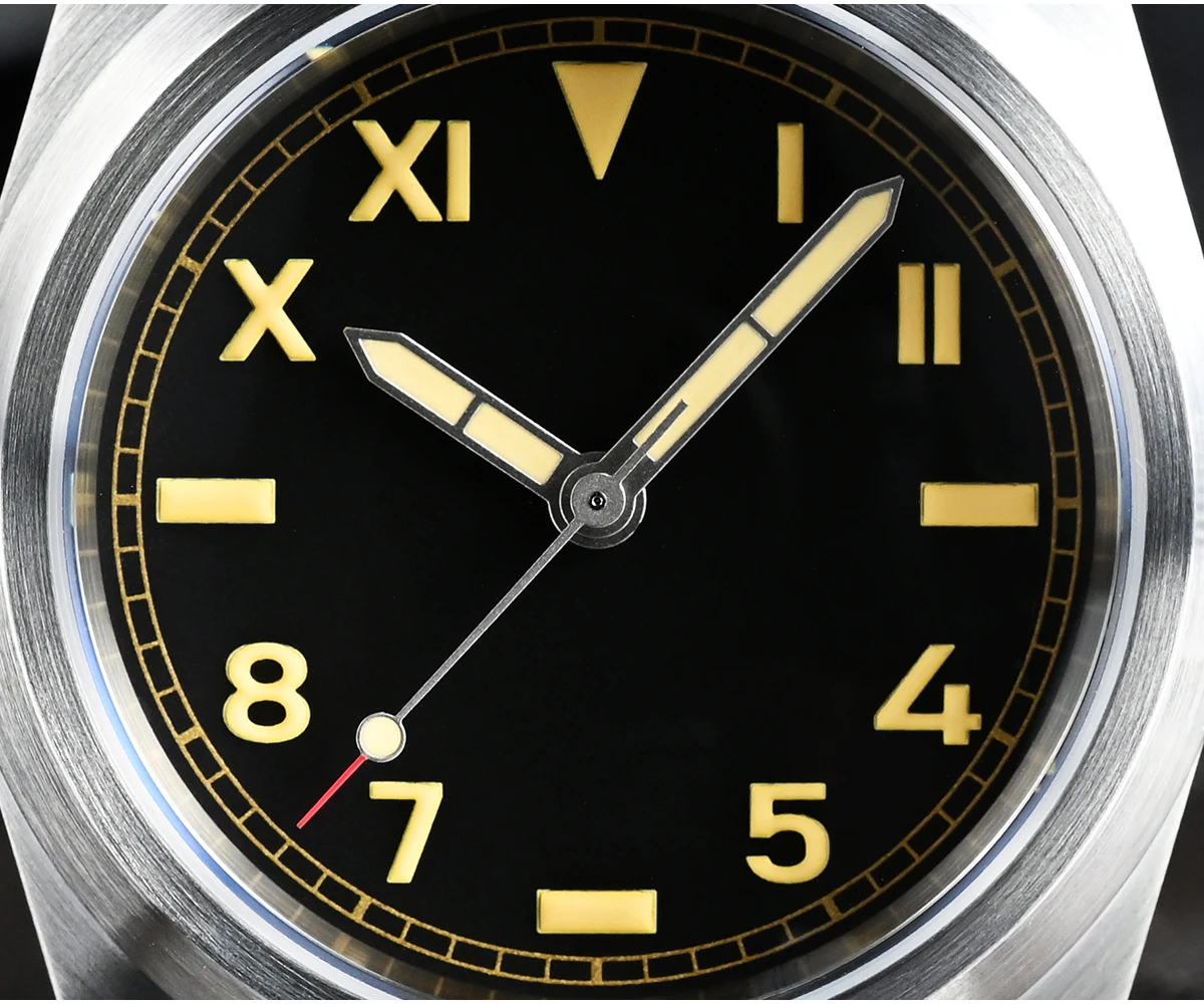 

San Martin Pilot Watch NH35 Vintage Military Sapphire Mechanical NATO Strap 20Bar Luminous Automatic Watch