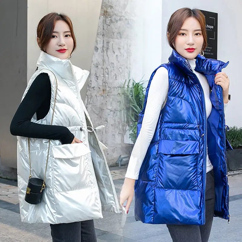 Новинка 2022 осенне-зимний женский жилет с капюшоном Толстая теплая верхняя одежда