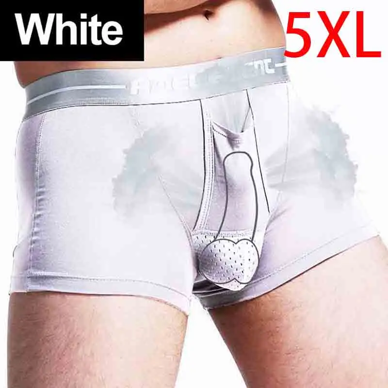 

4 pcs Sexy Men's Modal soft Men's Underwear boxershort Scrotum Care Capsule Function Youth Health Seoul convex separation Boxer