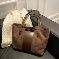 swagone retro stitching bags for women 2021 new luxury handbags womens shoulder bag cheap female bag with free shipping