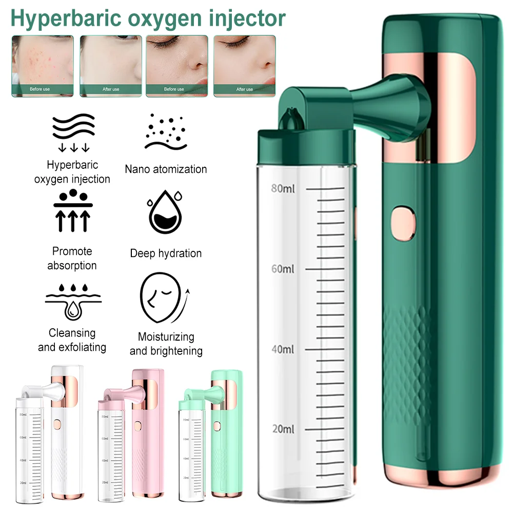

UAB Home Blue Light Nano Steamer Spray Gun Portable Wireless Disinfection Sprayer Machine Handheld Atomization Mist Sprayer 80ml
