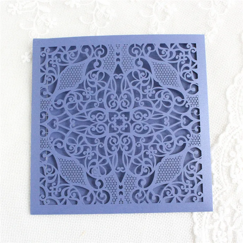 Слоновая кость Пригласительные открытки карманная Гуманистическая лазерная