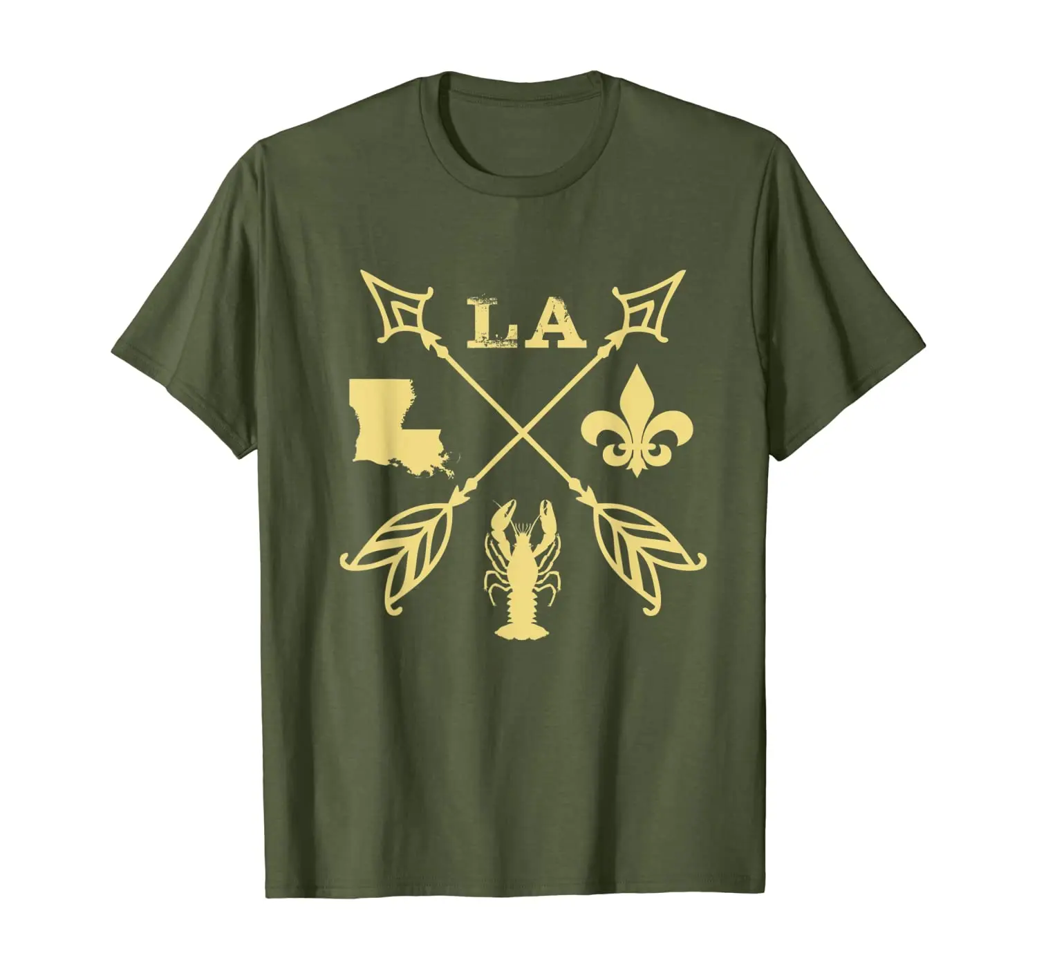 

Louisiana Arrow t Shirt New Orleans Mardi Gras T-Shirt