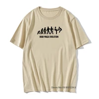 men krav maga israeli martial arts evolution t shirt perfect gift funny humorous present for boys kids children cotton t shirts