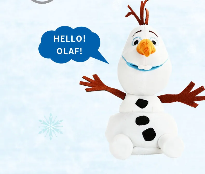 25 см Электронный говорящий плюшевый снеговик Олаф интерактивные Обучающие
