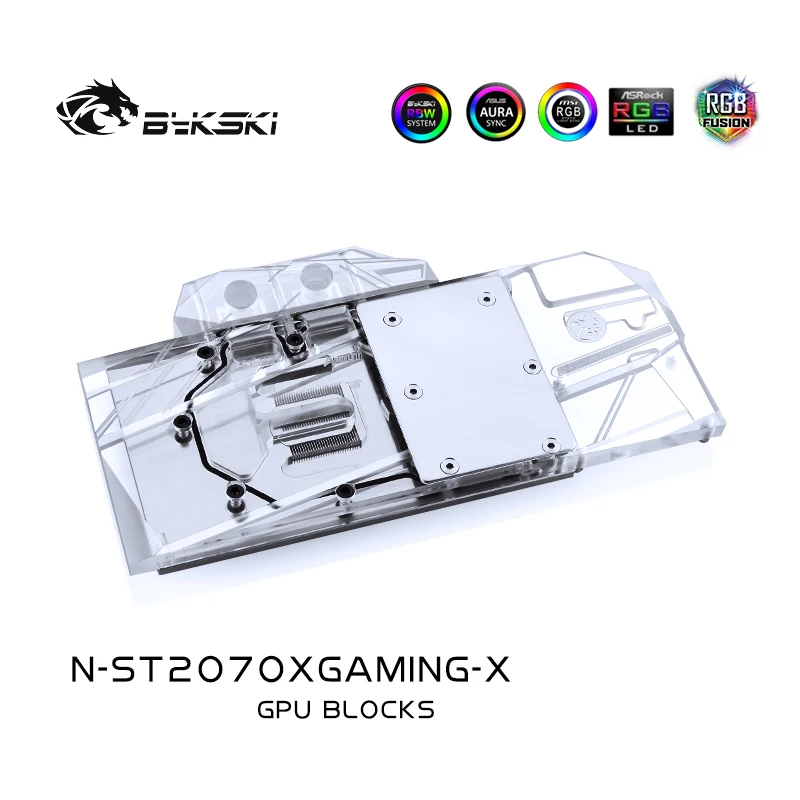 Водяной блок Bykski для ZOTAC RTX2070 8 ГБ X GAMING OC / Gaming полный медный свет|Кулеры и системы
