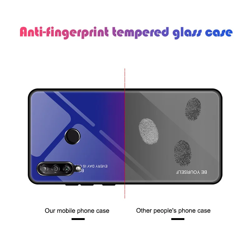 Градиентный 9H чехол из закаленного стекла для huawei Honor 10i Enjoy 9s 20i 20 Lite P Smart Plus 2019