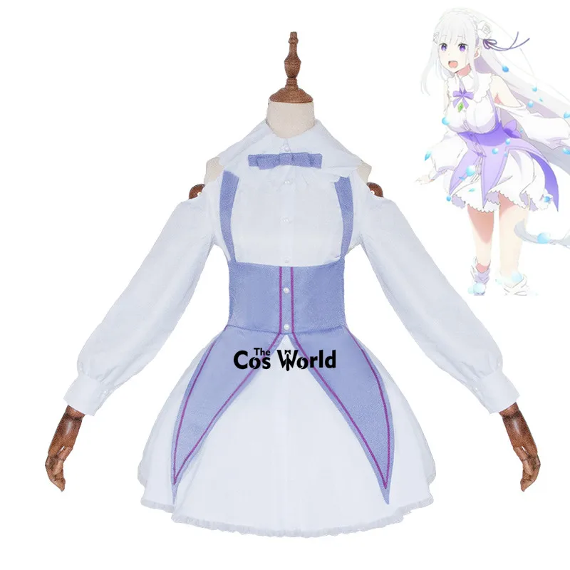 Костюм для косплея из аниме Re Zero Kara Hajimeru Isekai Seikatsu Emilia The Memory of Snow| |