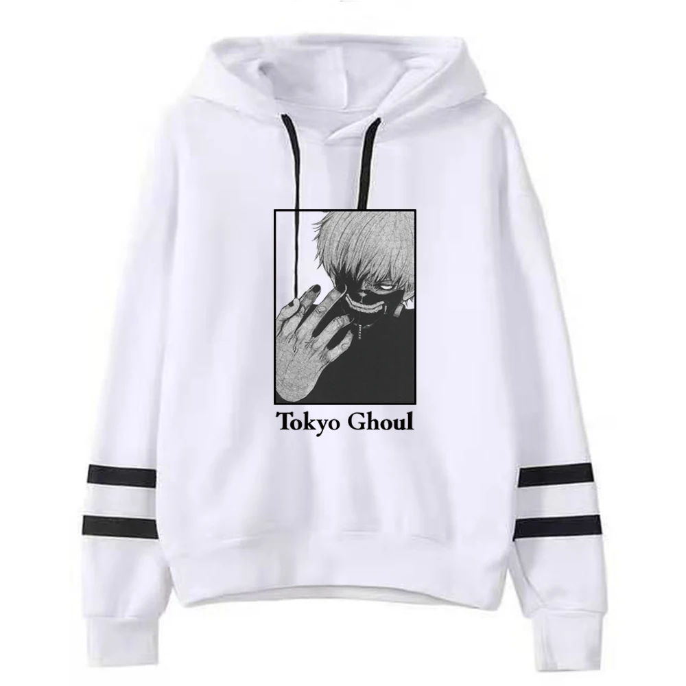 

Anime Tokyo Ghoul White Pullovers Tops Long Sleeves Winter Uniex Hoodie