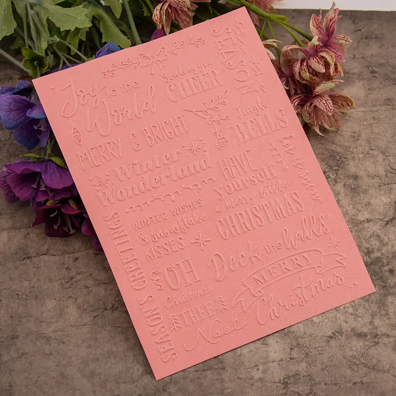 Joy Winter Letter текстурированная пластиковая искусственная кожа для изготовления