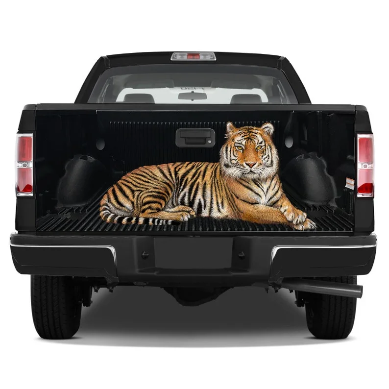 

Tailgate Graphics Wrap Tiger Hunter Sight Vinyl Decal Full Color Sticker Wraps