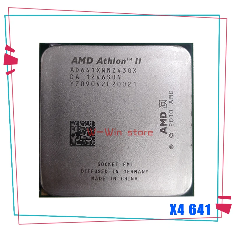 Четырехъядерный процессор AMD Athlon II X4 641 2 8 ГГц AD641XWNZ43GX разъем FM1|Процессоры| |