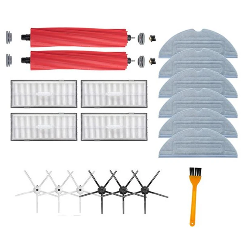 

Vacuum Cleaner Part for Roborock S7 T7S HEPA Accessory of Filter Detachable Rubber Main Brush/Cover Mop Cloth Side Brush