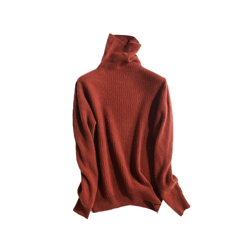

2020 Women Wool Cashmere Sweater High Quality Solid Soft Sweater 100% Merino Wool Cashmere Turtleneck Women Pullover Long Sleeve