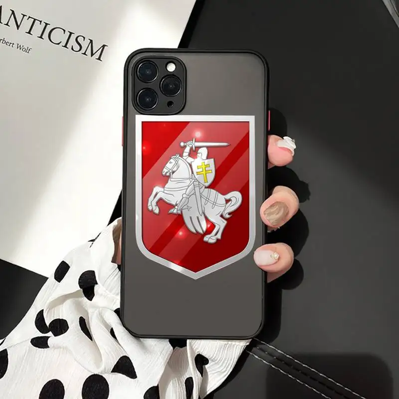 

Republic Belarus National flag Phone Cases matte transparent For iphone 7 8 11 12 plus mini x xs xr pro max cover