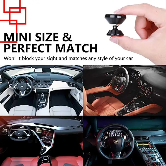 Magnetic Car Mobile Phone Holder 360 Degree Rotatable Mount Support Bracket Stick On Desktop Stand For Huawei Iphone Samsung GPS | Мобильные