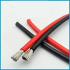 Силиконовый провод 6AWG, 10AWG, 12AWG, 14AWG, 16AWG, 18AWG, 1 метр, черный, красный, термостойкий, мягкий силикагелевый кабель