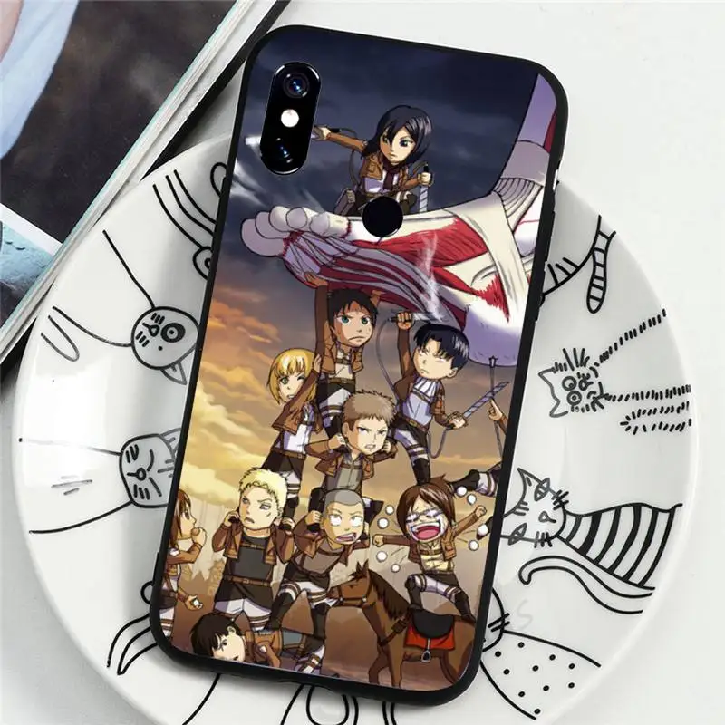 

attack on titan Phone Case For Xiaomi Redmi Note 4 4x 5 6 7 8 pro S2 PLUS 6A PRO