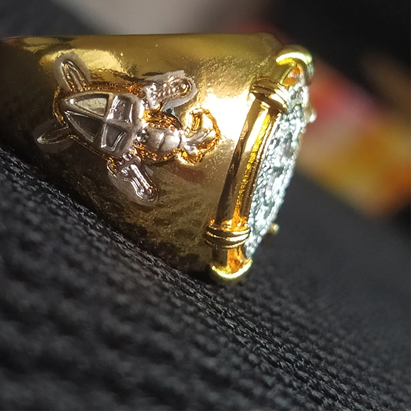 Мужская мода винтажные золотые кресты юбилей кольца для классические Ветеран