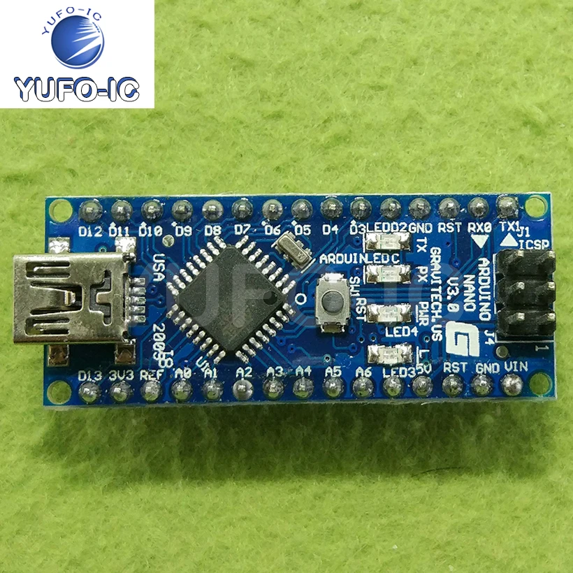 Бесплатная доставка, 3 шт., импортный чип Nano V3.0 ATMEGA328 FT232RL