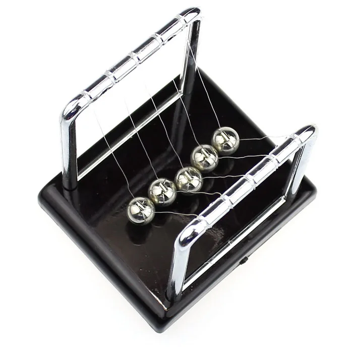 

Kids Physics Science Accessory Desk Toy Newton"s Cradle Steel Balance Ball Creative Friction and Damping Effects