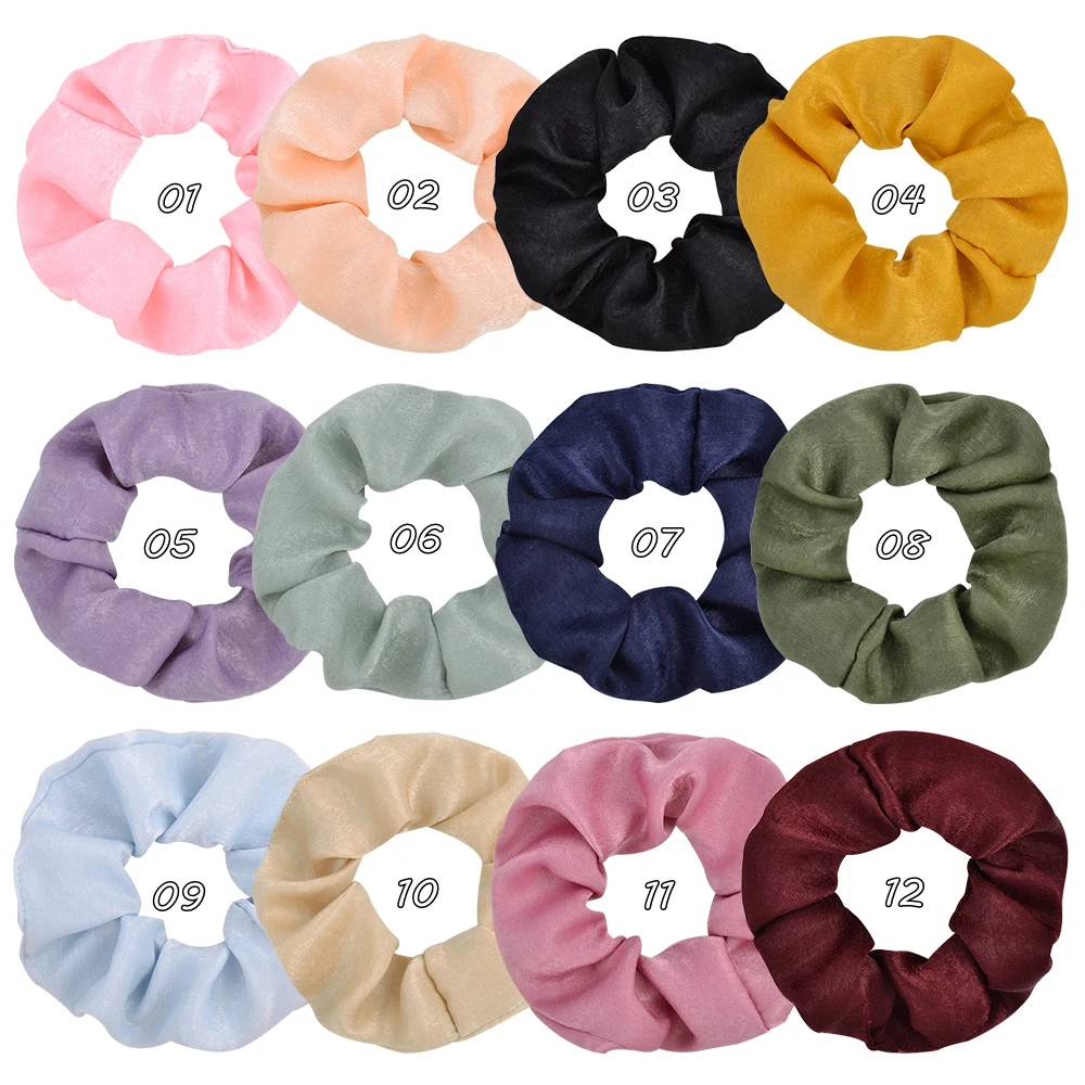 Однотонные женские резинки для хвоста 4 3 дюйма эластичная бутиковая резинка