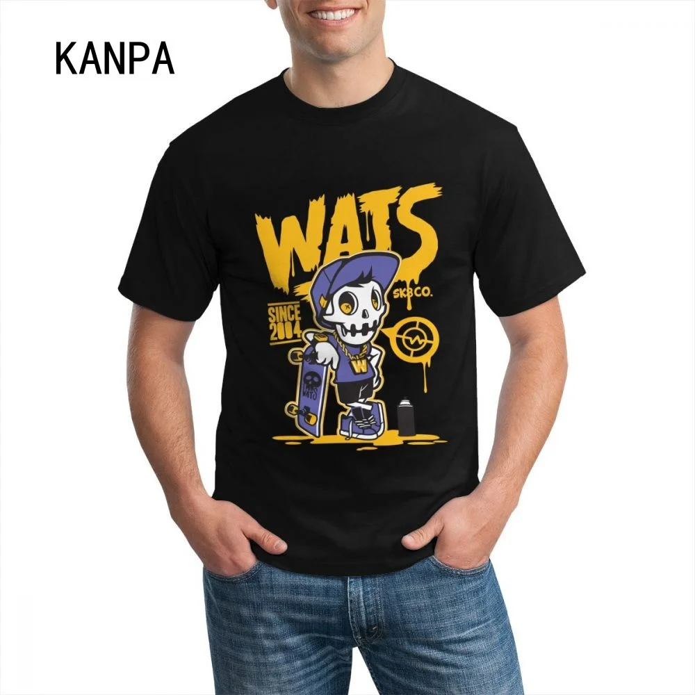 Футболка мужская с принтом черепа скутера круглым вырезом|Мужские футболки| |