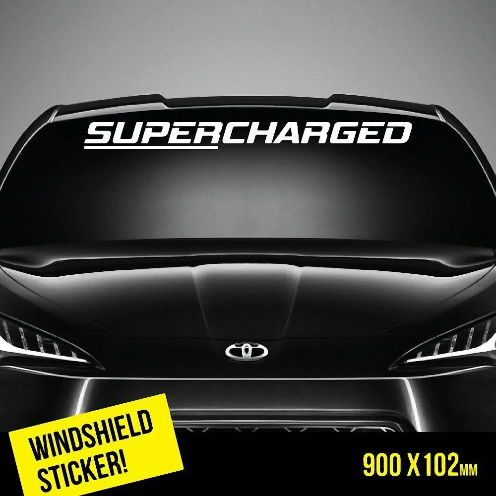 

For SUPERCHARGED Windshield TOP JDM Sticker