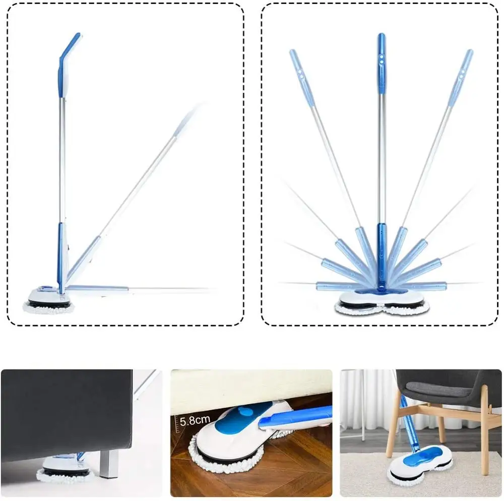 Беспроводная электрическая швабра для пола с распылителем воды ручная Швабра
