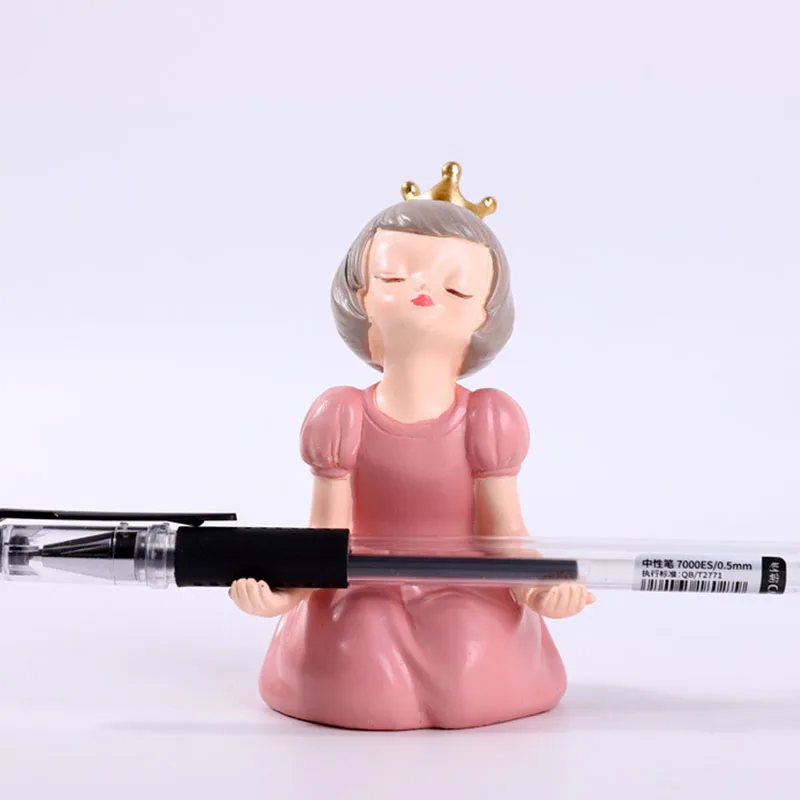 

В европейском стиле для девочек платье принцессы скульптура аксессуары для украшения дома современного искусства персонаж из смолы статуя...