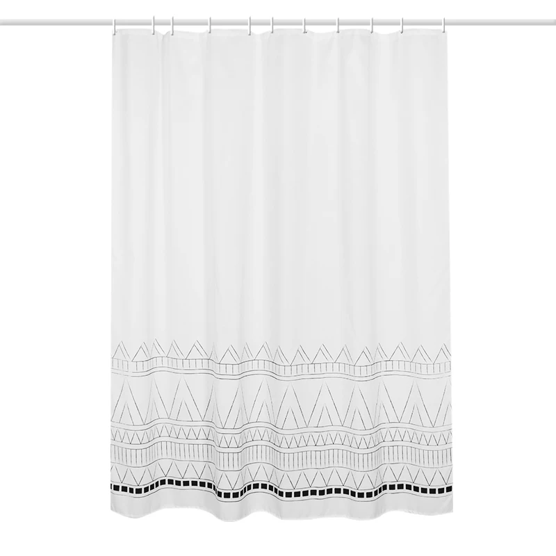 liangqi tassel shower curtain thicken ethnic style bathroom partition polyester waterproof pattern mildewproof high quality free global shipping