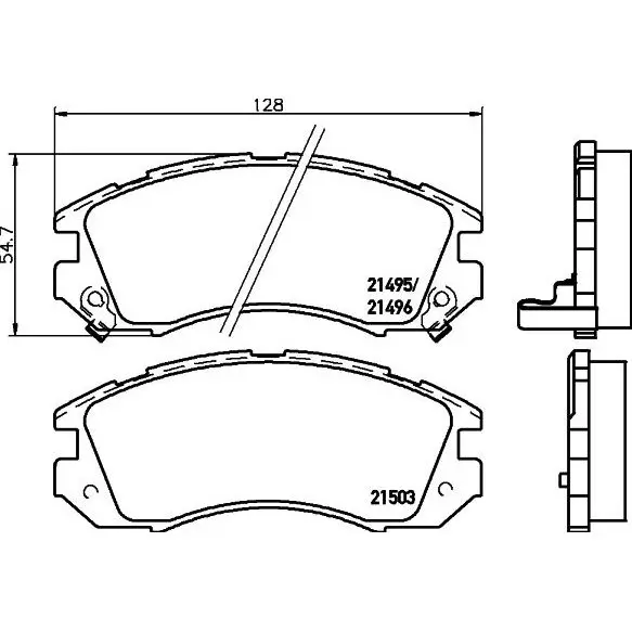 Колодки тормозные дисковые HELLA 8DB355027 011|Тормозной цилиндр| |