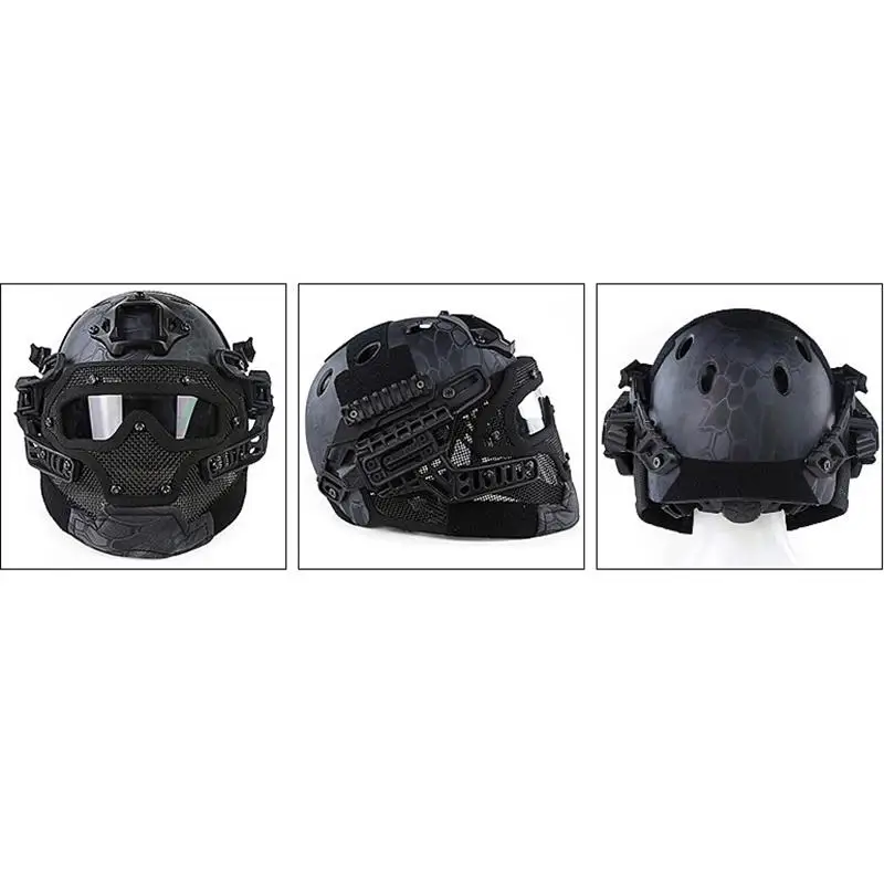 

Tactical Helmet G4 System Overall Protection Face Mask Goggles Multi-function Airsoft Helmets For Military Paintball WarGame