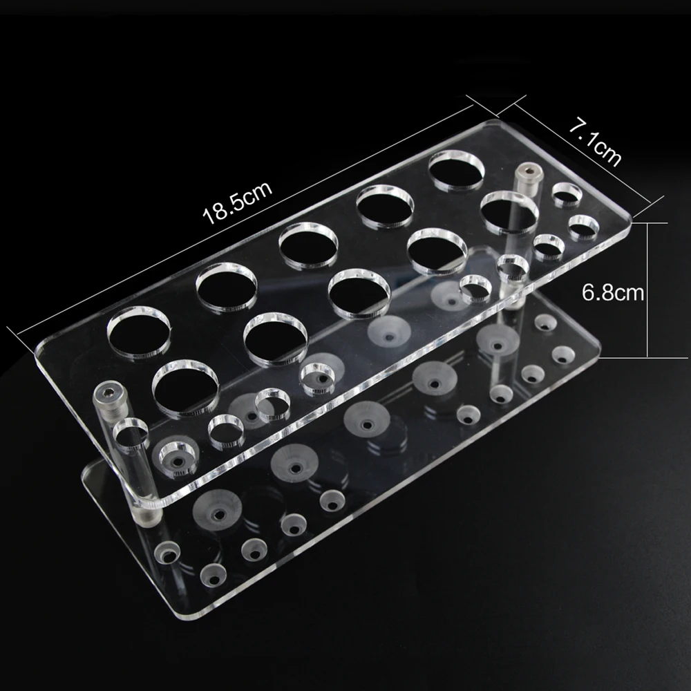 

Makeup Brush Holder Brush Stand Plastic Eyeliner Foundation Brushes Kit Set Carried Box