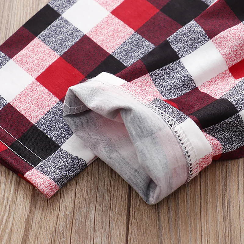 Рождественский комплект одежды для всей семьи Модный пижамный взрослых и детей