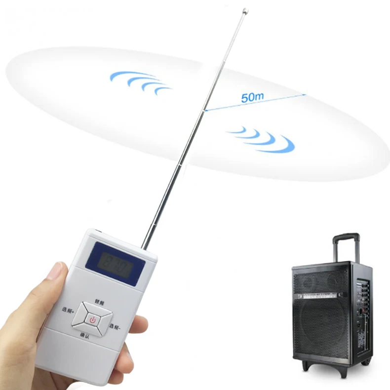 

Portable Mini Wireless FM Transmitter 70MHz ~ 108MHz Audio Stereo FM Converter Adapter Personal FM Radio Receiver Station