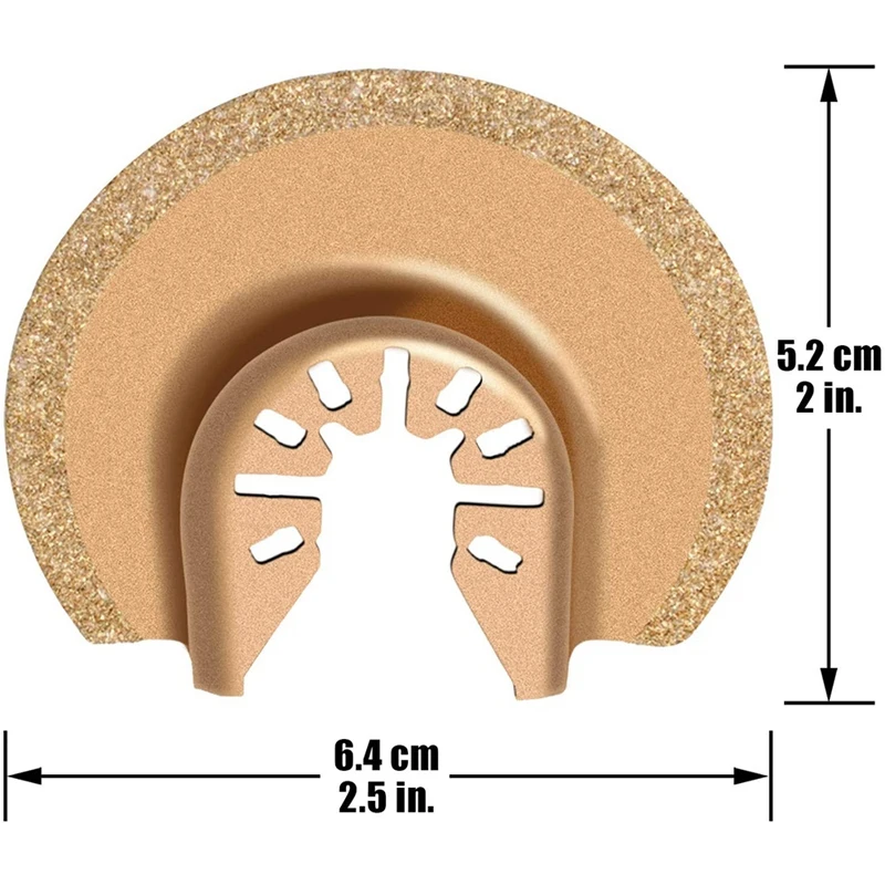 

Grout Removal Blade for Oscillating Tool, Diamond Oscillating Blades for Polishing Cement, Grit, Grinding