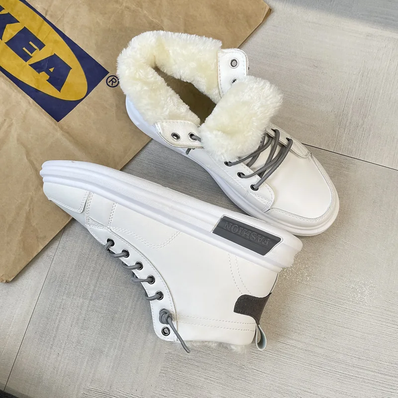 

Men's Shoes Autumn and Winter New High-top Sneakers White Sports Casual Cotton Shoes Mens Luxury Shoes Men Designer Sneakers