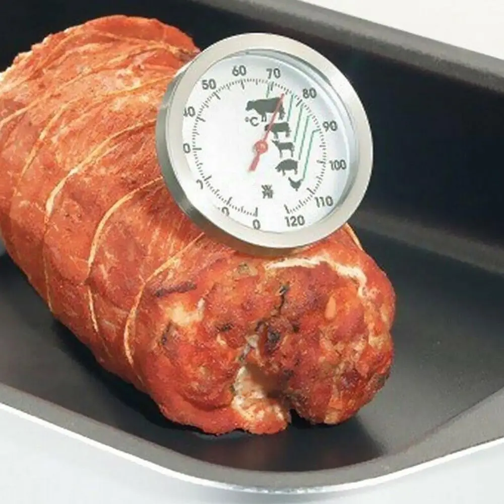 

Steel Instant Read Probe Thermometer BBQ Cooking Meat Food Gauge