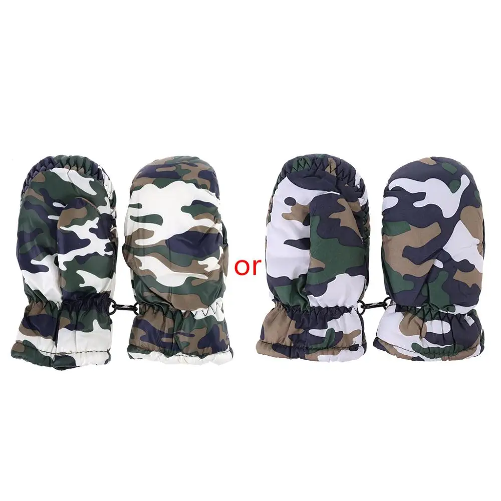 1 пара От 2 до 5 лет Детские Зимние теплые перчатки для мальчиков и девочек зимние