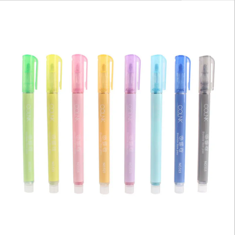 

6pcs/lot Art Markers Flash Oil Ink Writing Double Line Bold Tip 2mm Sketching Drawing Stationery Markers Set School Art Supplies