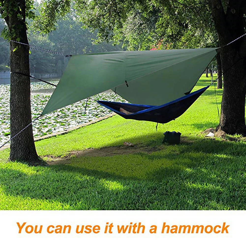 Waterproof Beach Sun Shelter Tarp Tent Shade Ultralight UV Garden Awning Canopy Sunshade Outdoor Camping Hammock Rain Fly | Дом и сад