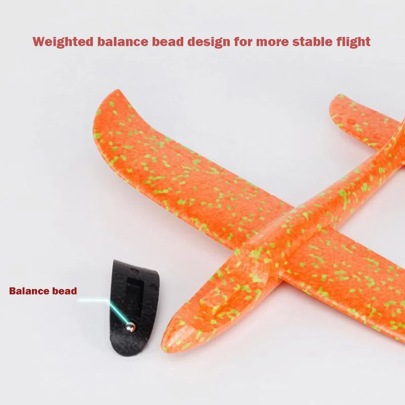 

EPP Foam Hand Throw Airplane Outdoor Launch Glider Plane Kids Gift Toy 48CM Interesting Toys