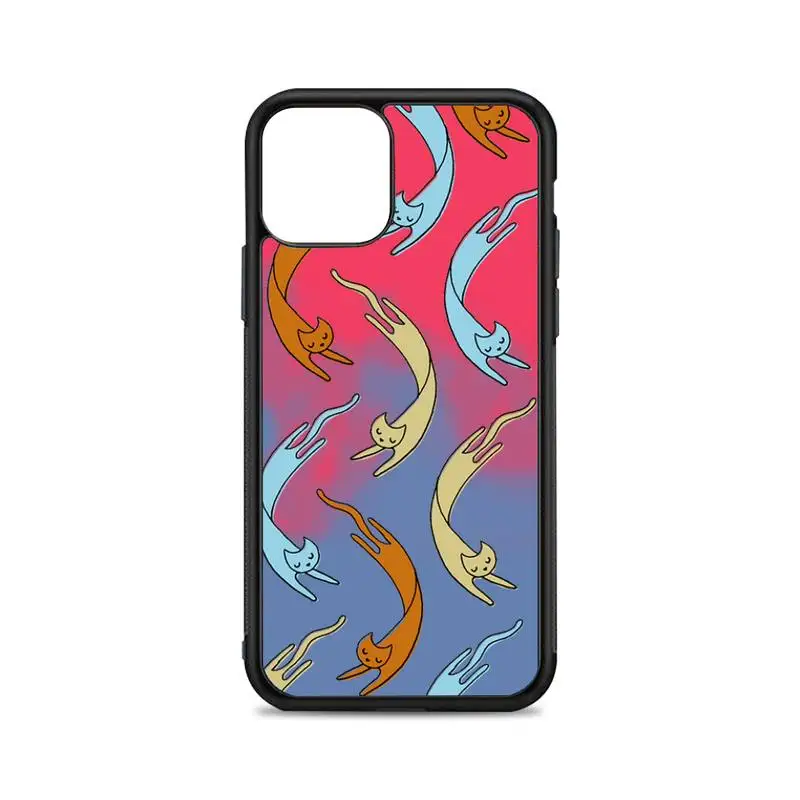 

Twisted cat Phone Case for iPhone 12 mini 11 pro XS Max X XR 6 7 8 plus SE20 High quality TPU silicon and Hard plastic cover