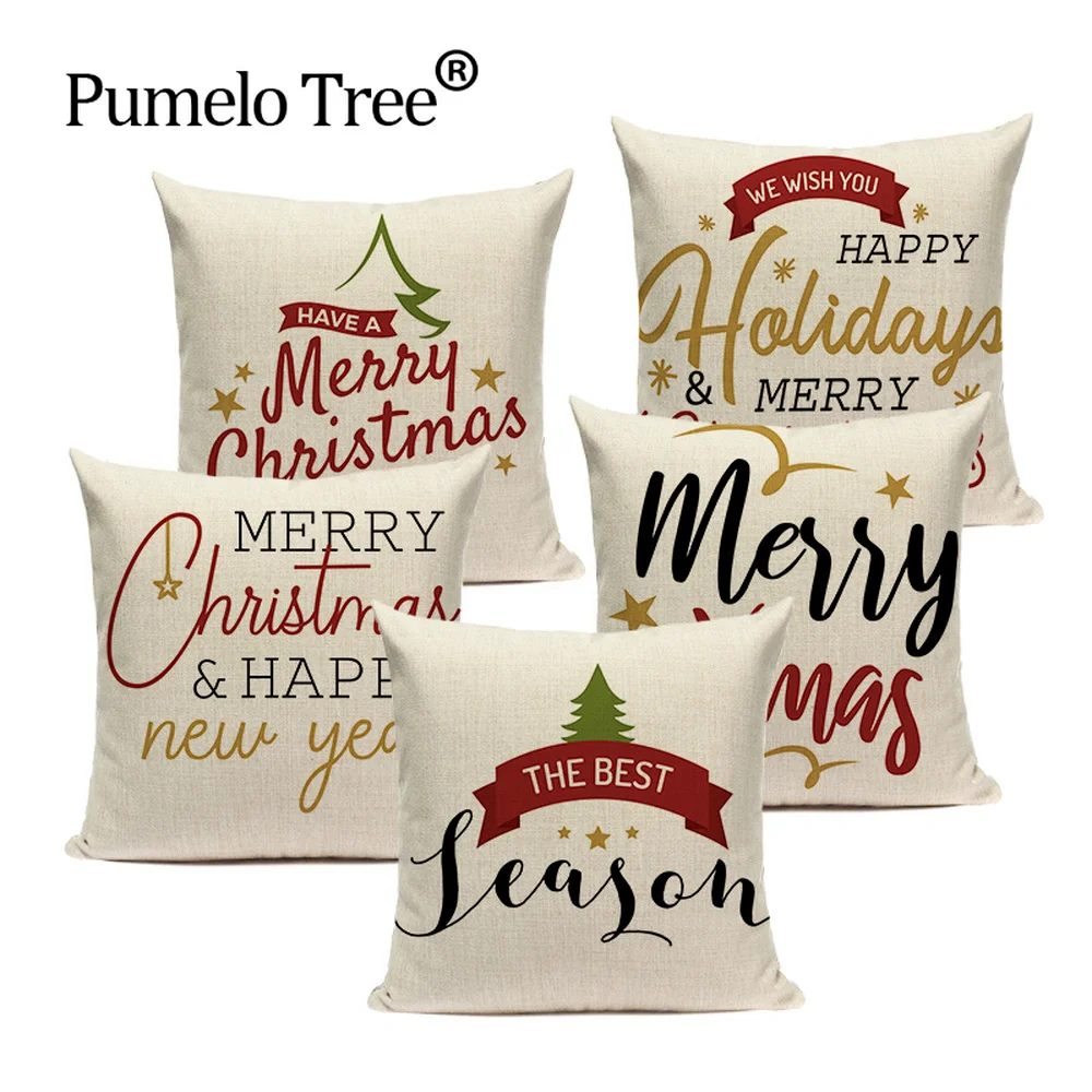 

Nordic Алфавит Рождественский Чехол на подушку с простыми надписями декоративная наволочка для подушки Подушка Holiday Чехол Диван-Кровать Декоративные Чехлы на подушку чехол s