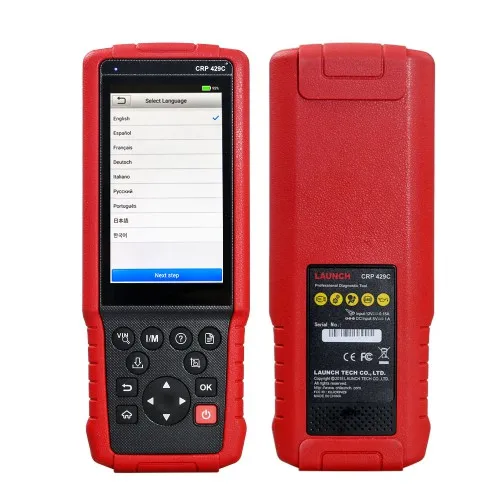 Диагностический инструмент LAUNCH X431 CRP429C для двигателя/ABS/SRS/AT + 11 CRP 429C OBD2 сканер кода
